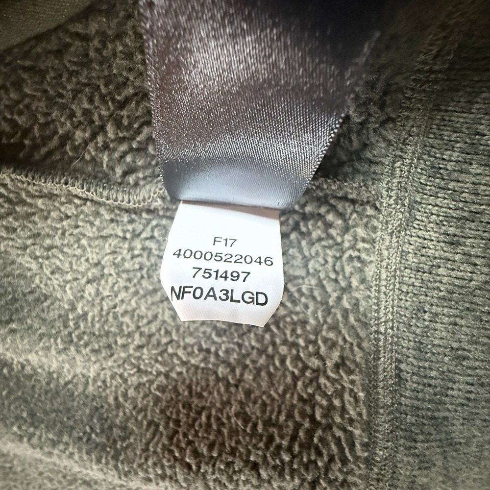 The North Face Jacket Men's L Green Full Zip Fleece Sweater Knit Coat Outdoor - Picture 5 of 11